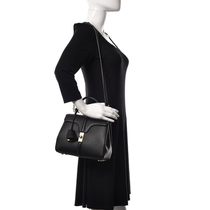 Celine Grained Calfskin Small 16 Top Handle Bag Black 2 of 11