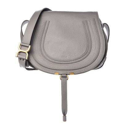 Chloe Calfskin Medium Marcie Round Crossbody Bag Cashmere Grey 1 of 11