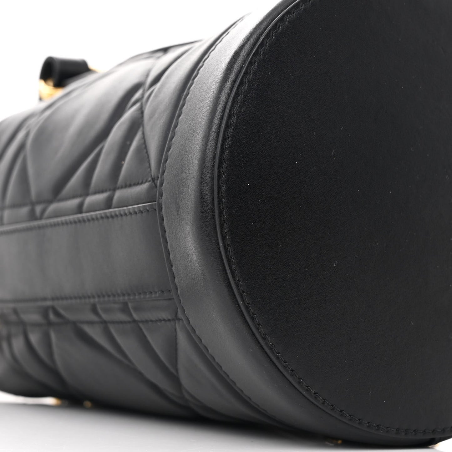 Calfskin Macrocannage Cannage Small Drawstring Backpack Black
