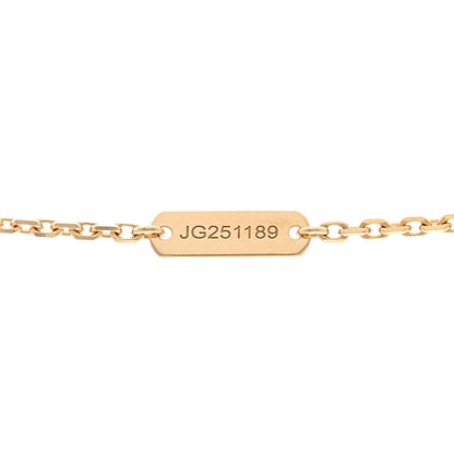Van Cleef & Arpels 18K Yellow Gold Guilloche Vintage Alhambra Pendant Necklace 5 of 6