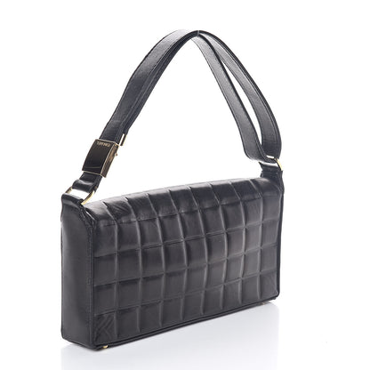 Chanel Lambskin Quilted CC Chocolate Bar Flap Black 2 of 10