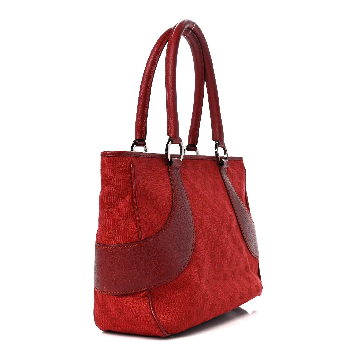 Gucci Monogram Shoulder Bag Red 3 of 11