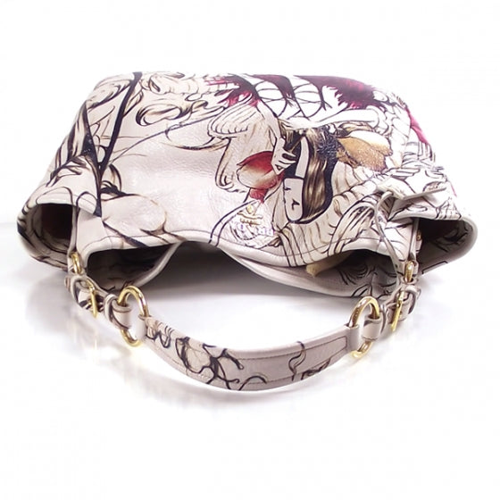Prada X JAMES JEAN Cervo Lux Fairy Print Hobo Prugna 6 of 10