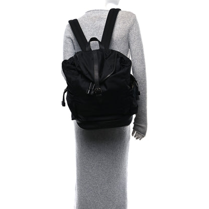 Burberry Nylon Grained Calfskin Watson Diaper Bag Black 3 of 13