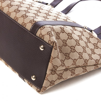 Gucci Monogram Medium Abbey Tote Dark Brown 5 of 8