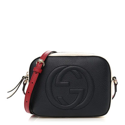 Gucci Dollar Calfskin Small Soho Disco Bag Blue Hibiscus Red Mystic White 1 of 8