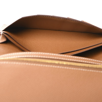 Hermes Epsom Bearn Gusset Wallet Gold 5 of 8