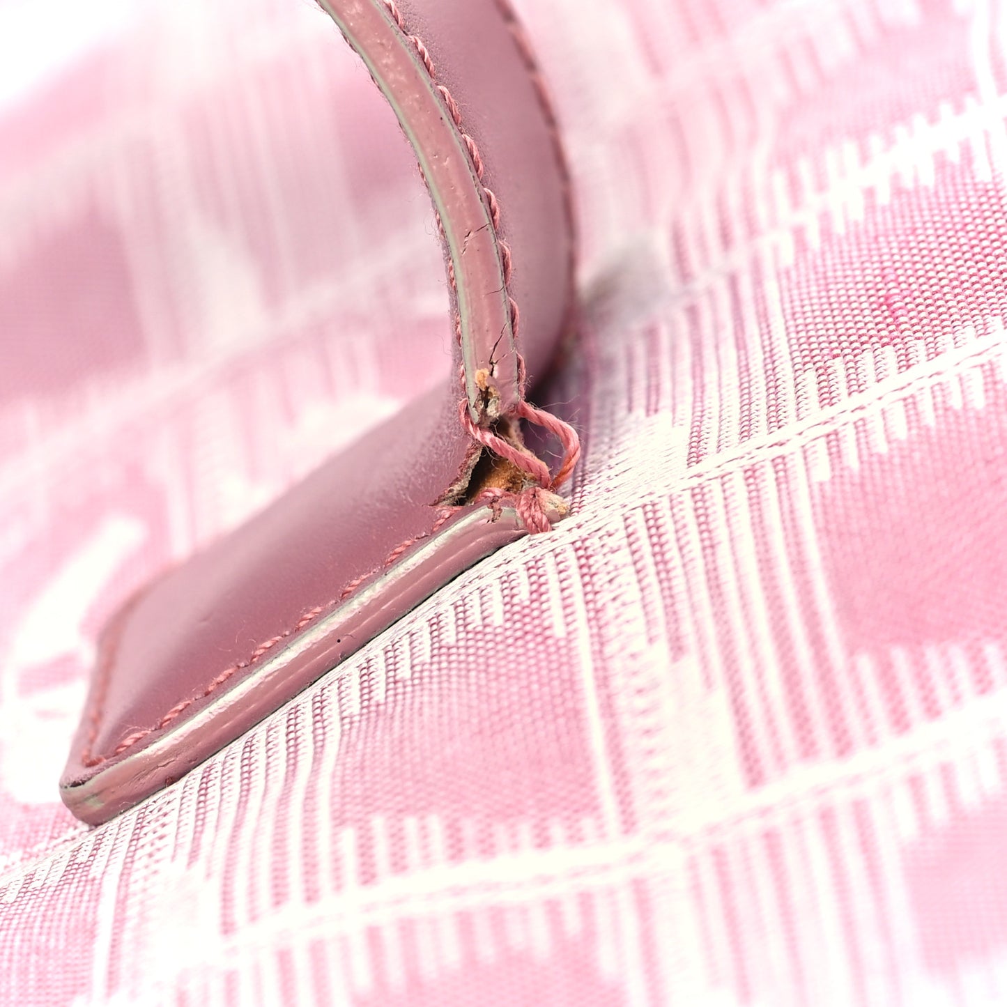 Nylon Large Travel Tote Pink