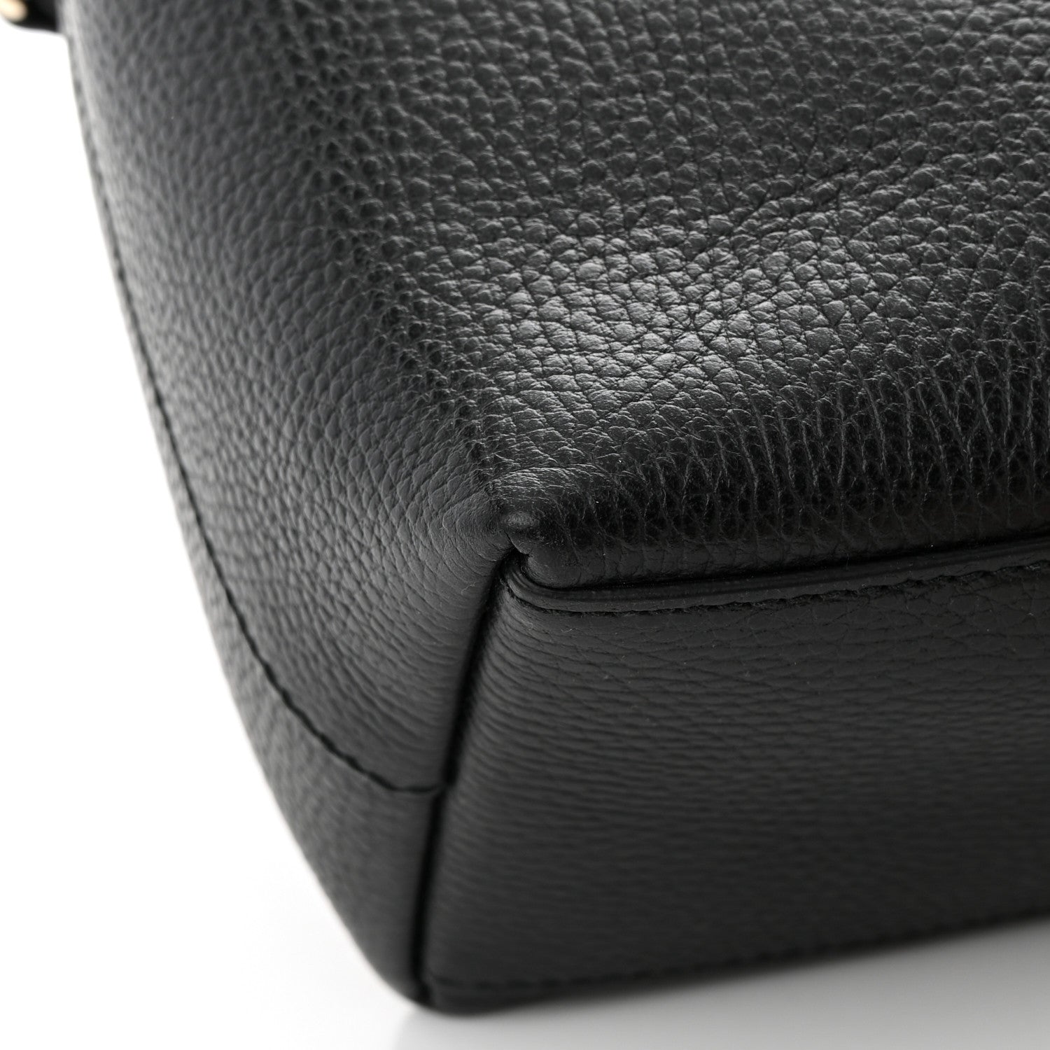 Gucci Dollar Calfskin GG Charm Satchel Black 9 of 20