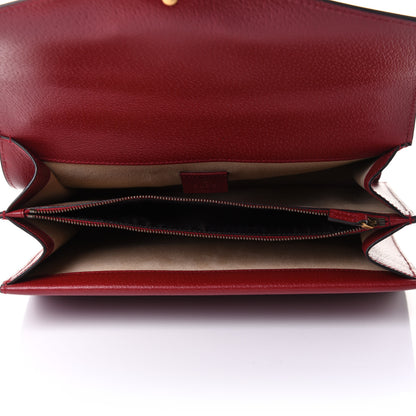 Gucci Calfskin Web Raccoon Embroidered Medium Dionysus Shoulder Bag Red 7 of 14