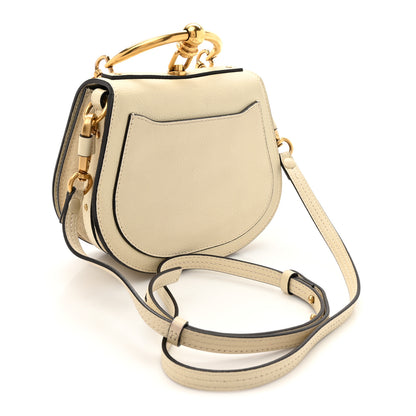 Chloe Calfskin Suede Small Nile Bracelet Bag Off White 2 of 18
