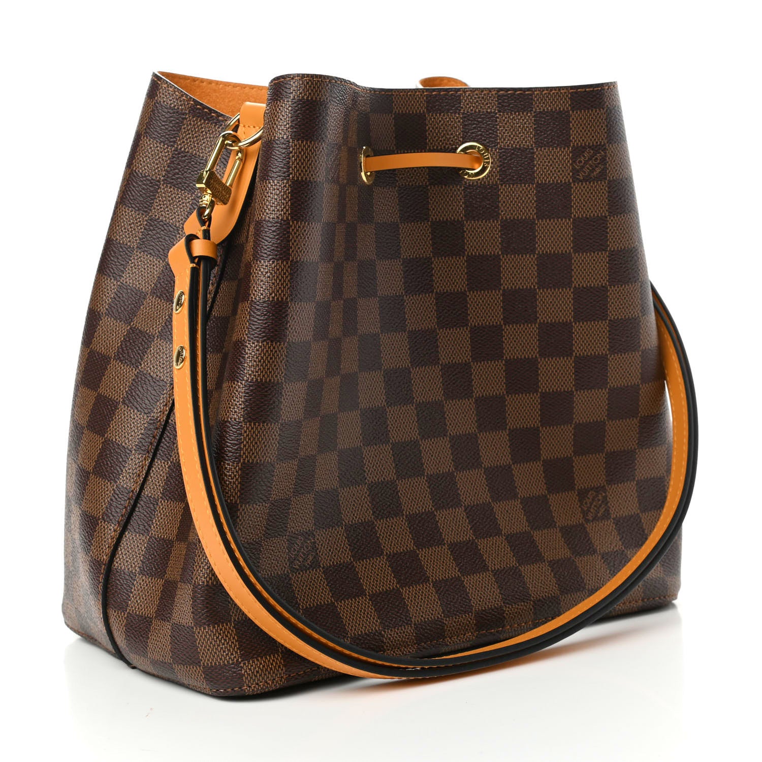 Louis Vuitton Damier Ebene Neonoe MM Safran 3 of 8