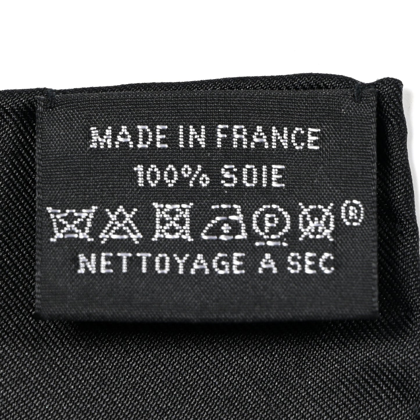 Silk La Patisserie Francaise Scarf 90 Black Creme