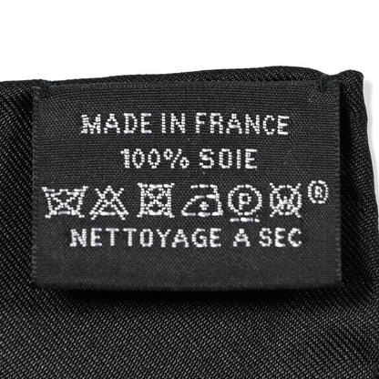 Hermes Silk La Patisserie Francaise Scarf 90 Black Creme 4 of 5