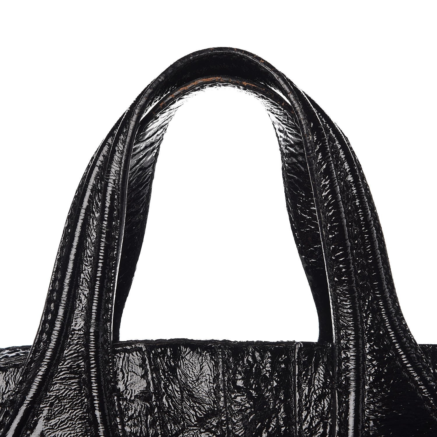 Givenchy Crinkled Patent Calfskin Small Nightingale Black 12 of 13