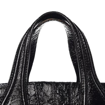Givenchy Crinkled Patent Calfskin Small Nightingale Black 12 of 13