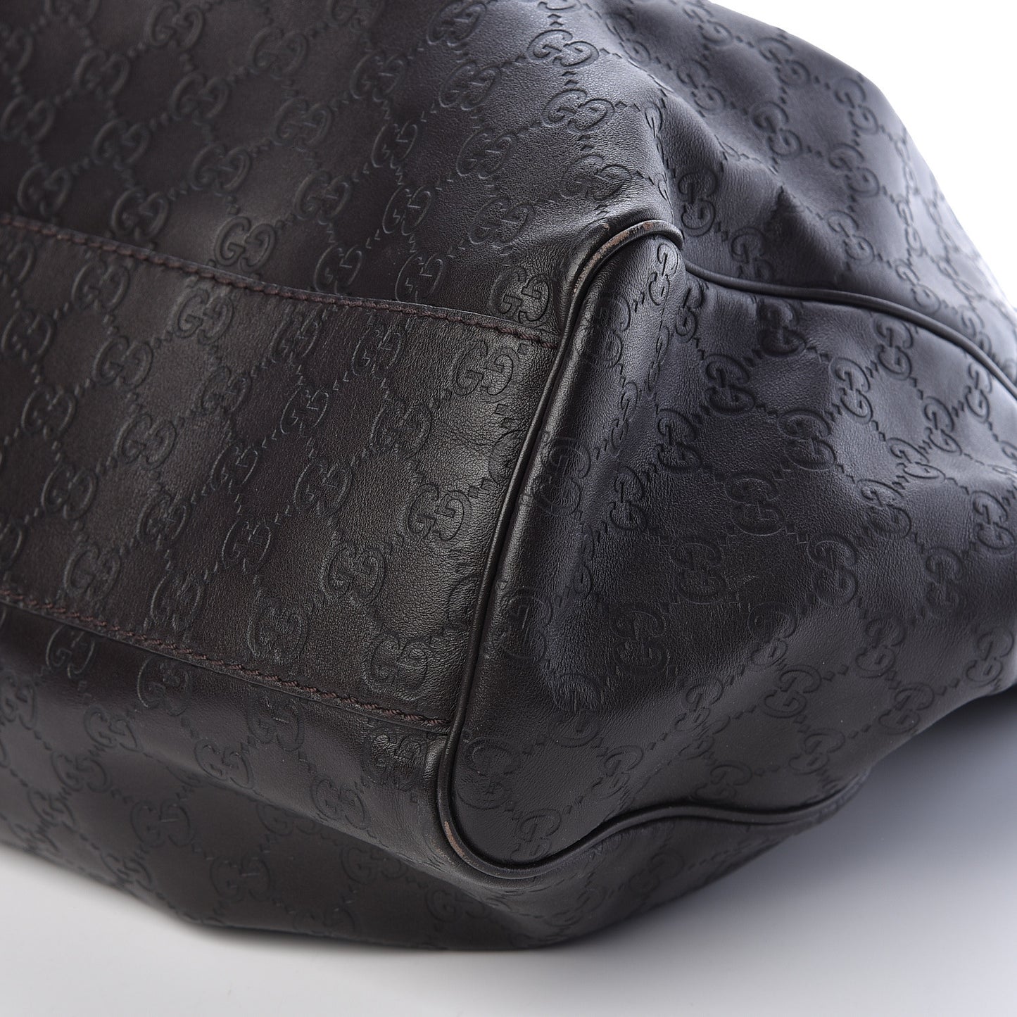 Guccissima Vitello Tender Large Sukey Tote Testa di Moro