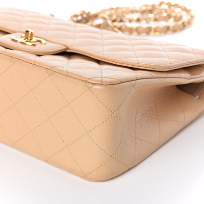 Chanel Caviar Quilted Jumbo Double Flap Beige Clair 9 of 10