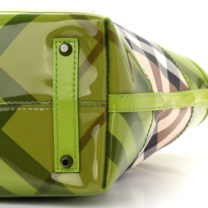 Burberry Nova Check PVC Tote Green 11 of 16