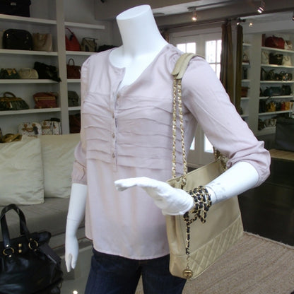Chanel Lambskin Shopping Tote Beige 2 of 11