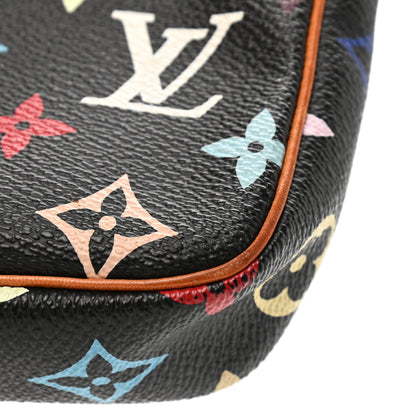 Louis Vuitton Monogram Multicolor Pochette Accessories Black 10 of 14