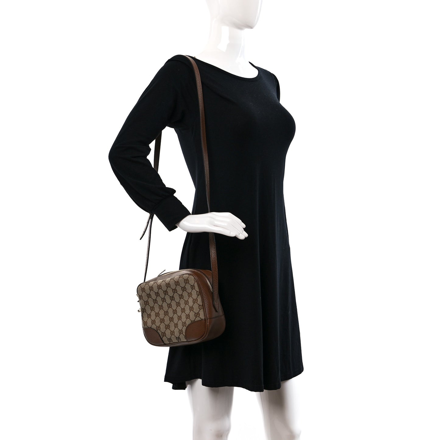 Monogram Mini Bree Messenger Bag Beige Tabacco
