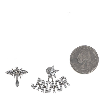 Christian Dior Palladium Crystal J'adior Earrings 2 of 5
