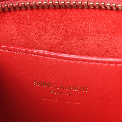Saint Laurent Calfskin Baby Monogram Cabas Red 6 of 10