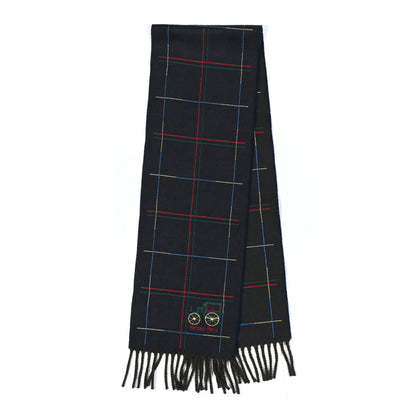 Hermes Cashmere Fringe A Toute Brodee Scarf Bleu 2 of 4