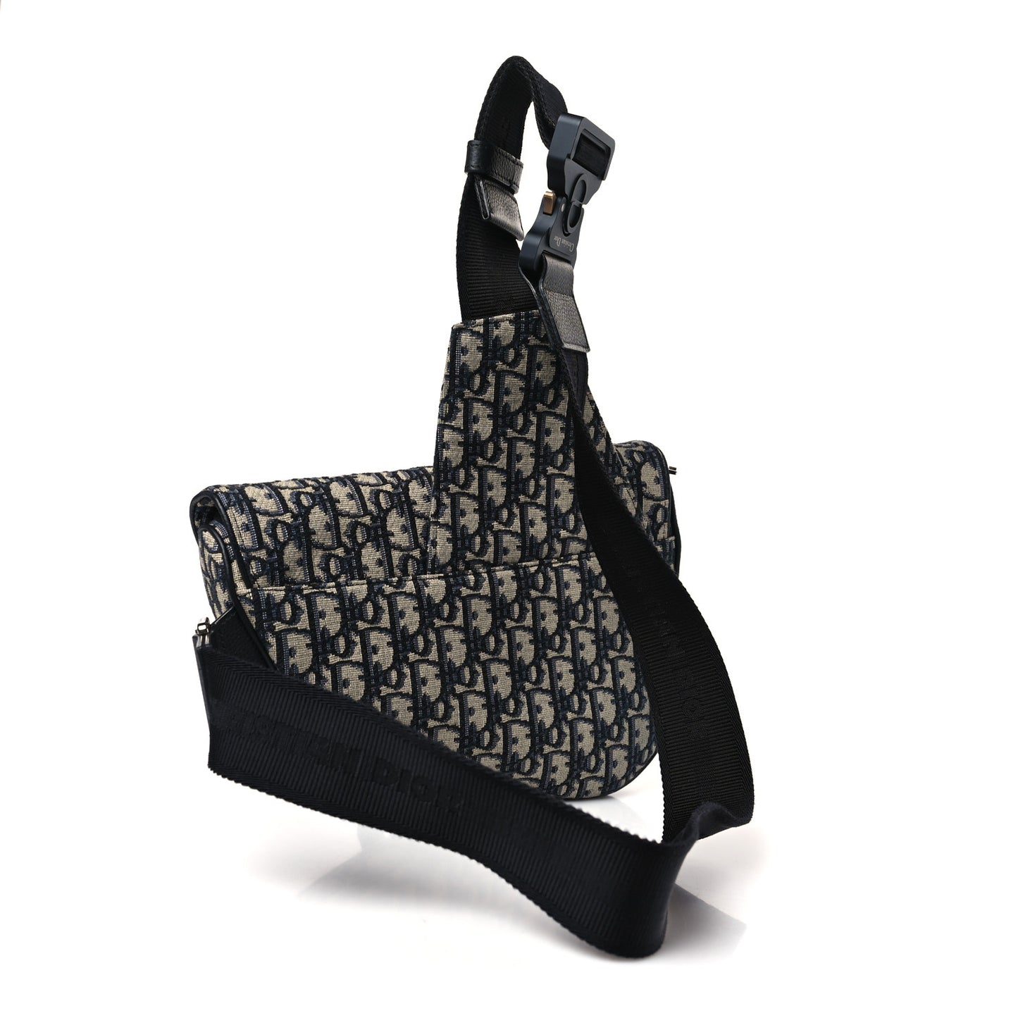 Oblique Mens Saddle Bag Blue