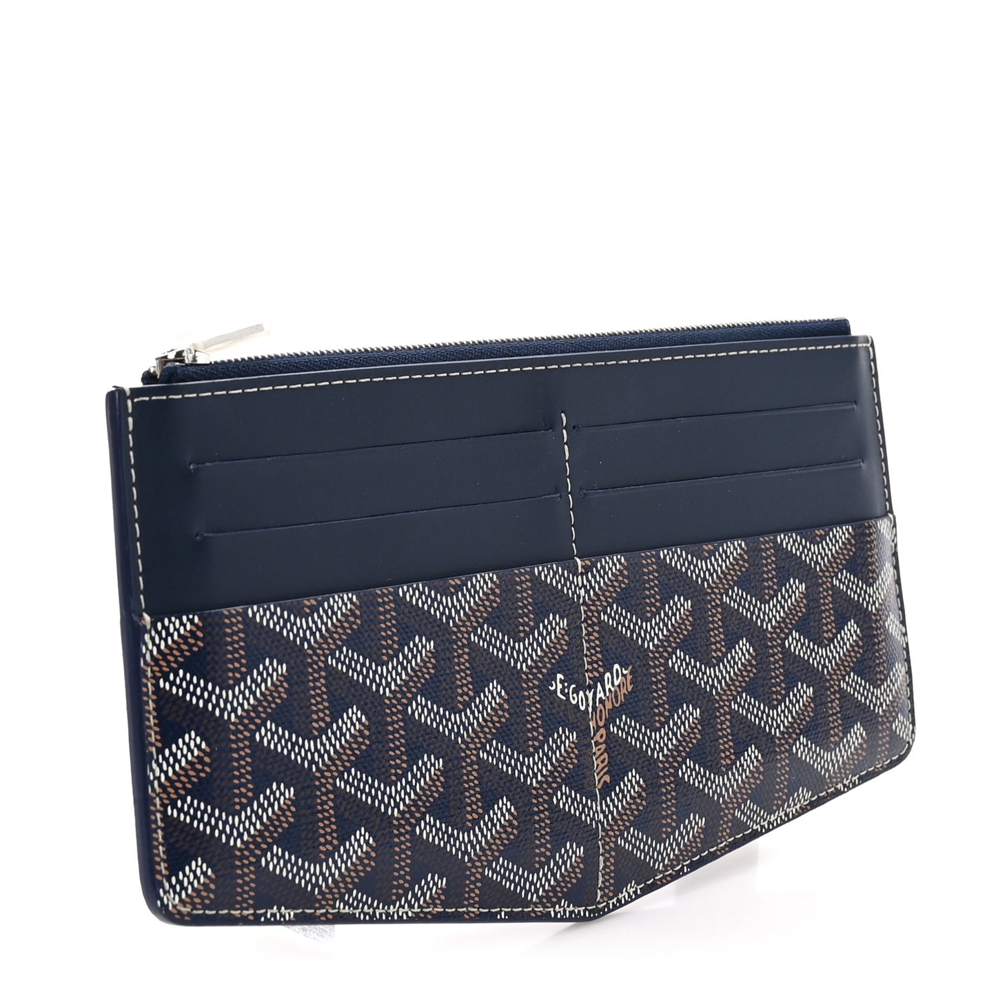 Goyardine Insert Louise Wallet Navy