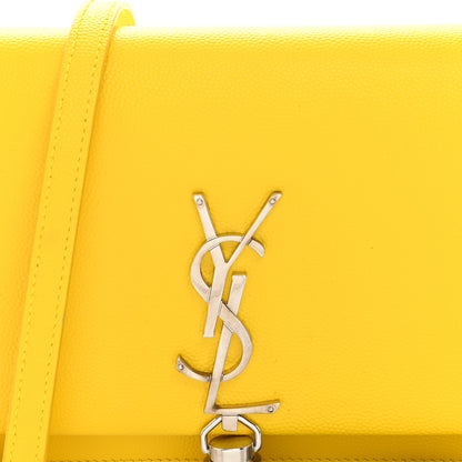 Saint Laurent Grain De Poudre Classic Monogram Kate Tassel Chain Wallet Mimosa 8 of 10