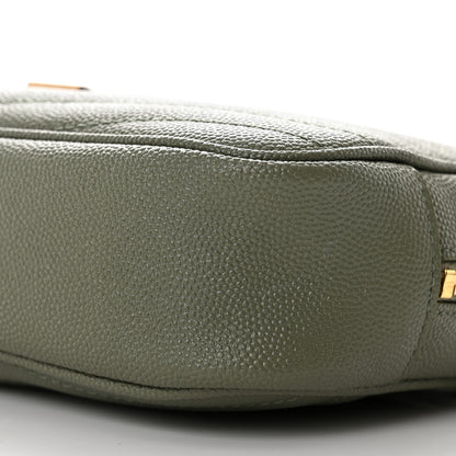 Saint Laurent Grain De Poudre Matelasse Monogram Mini Lou Camera Bag Light Sage 10 of 11