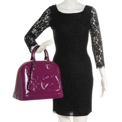 Louis Vuitton Vernis Alma MM Amethyste 2 of 8