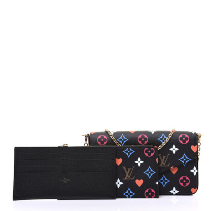 Louis Vuitton Game On Felicie Chain Wallet Black 11 of 13