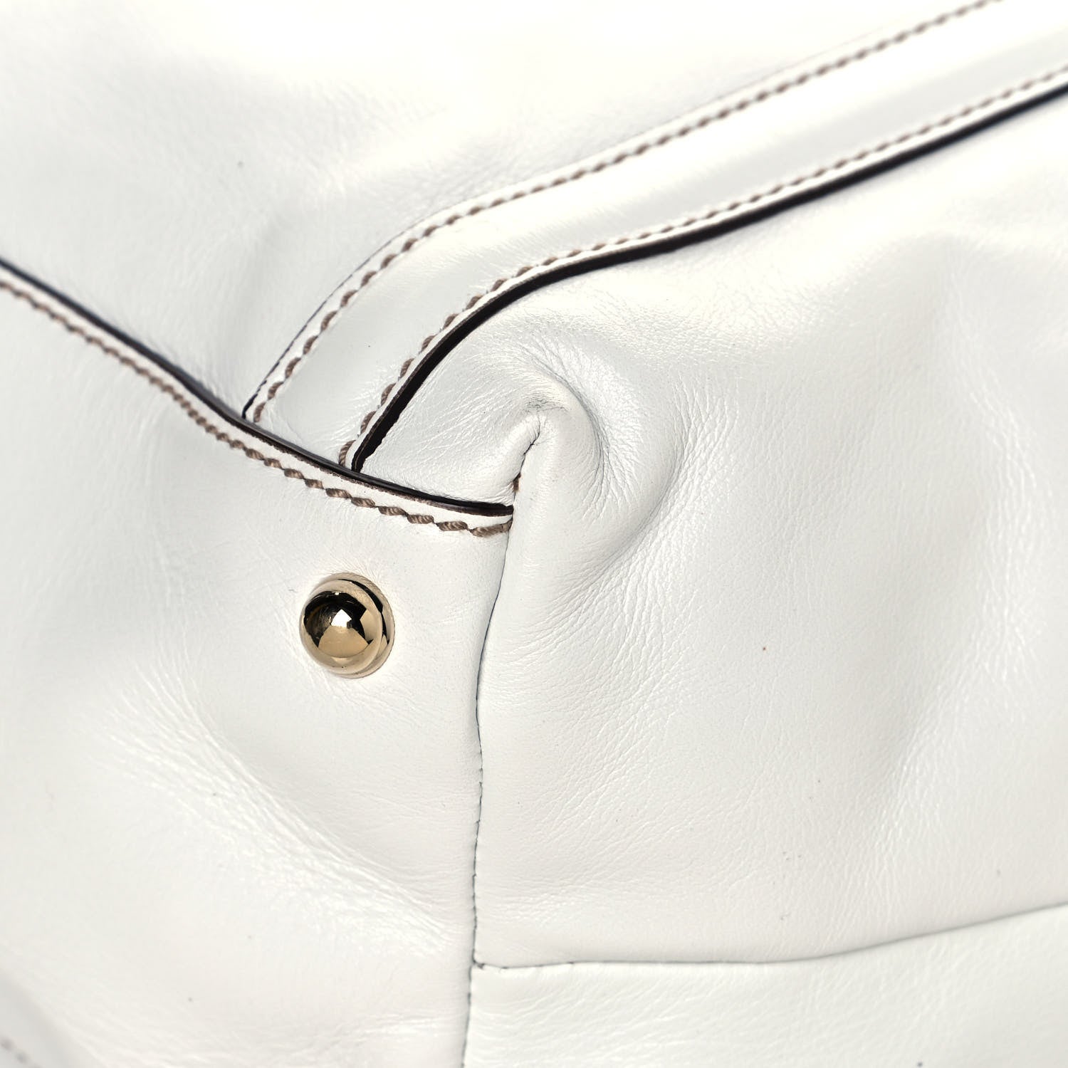Gucci Calfskin Large Britt Shoulder Bag Off White 18 of 38