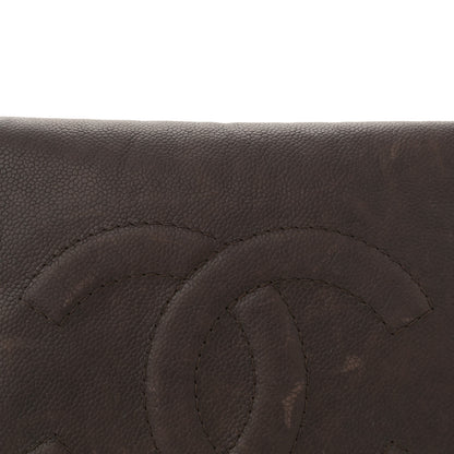 Chanel Caviar Large Half Moon Flap Brown 8 of 12