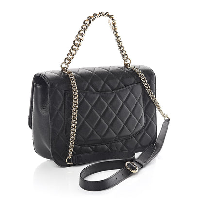 Chanel Caviar Quilted Large Studded Flap Black 3 of 14