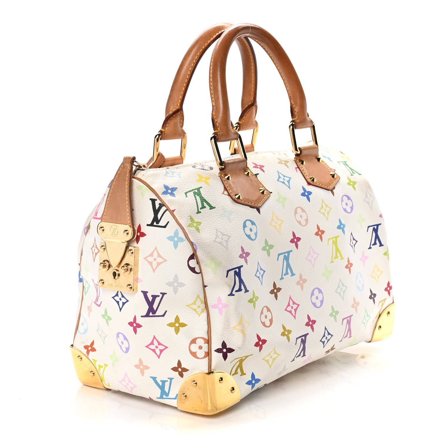 Louis Vuitton Monogram Multicolor Speedy 30 White 3 of 17