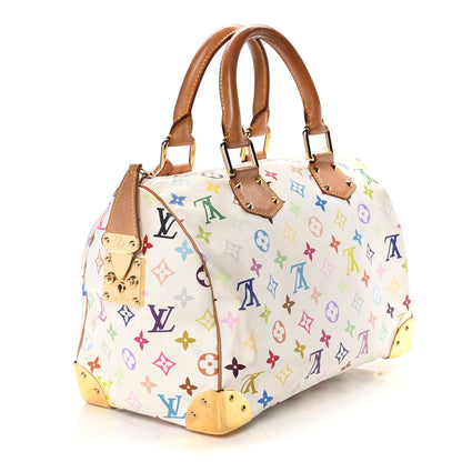 Louis Vuitton Monogram Multicolor Speedy 30 White 3 of 17