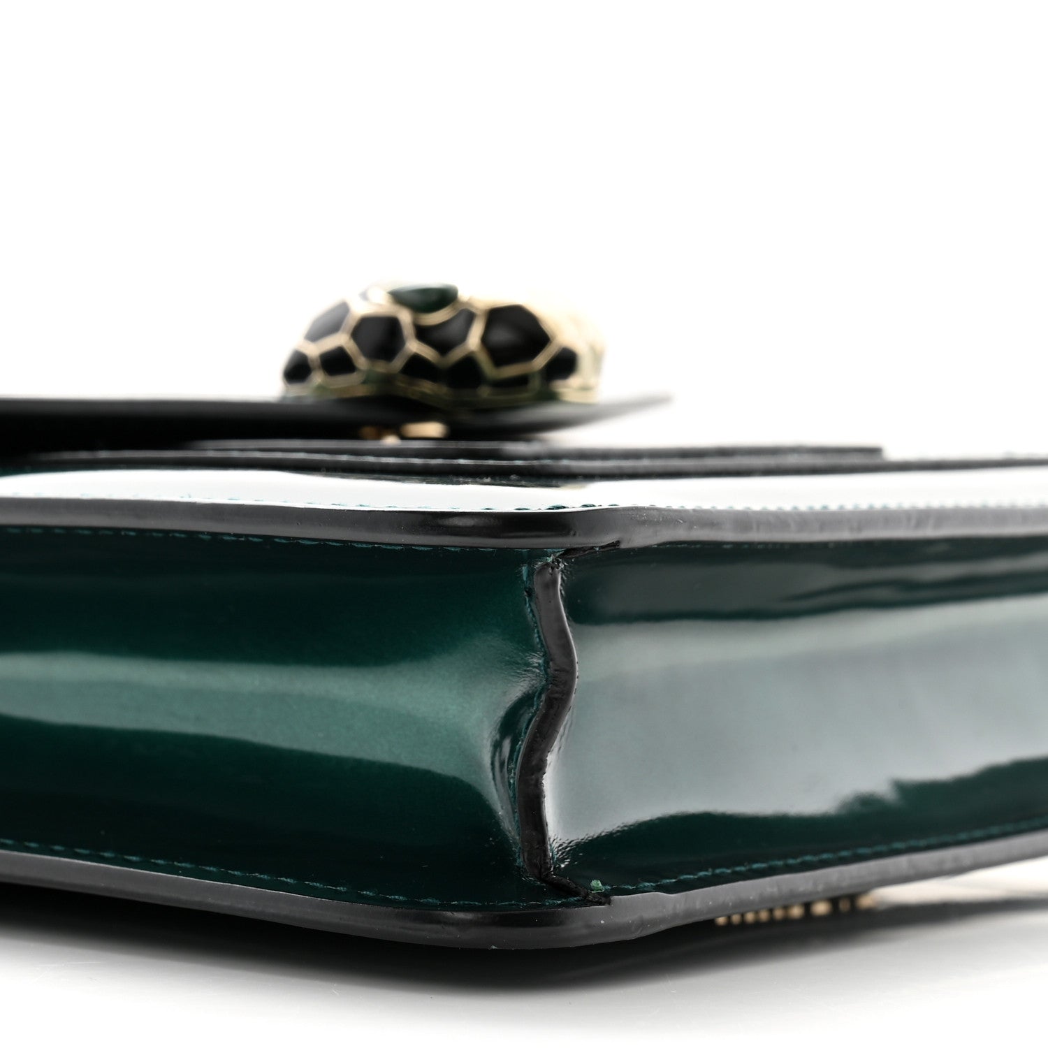Bulgari Patent Serpenti Forever Crossbody Emerald 9 of 12