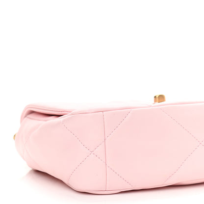 Chanel Lambskin Quilted Medium Chanel 19 Flap Light Pink 10 of 10