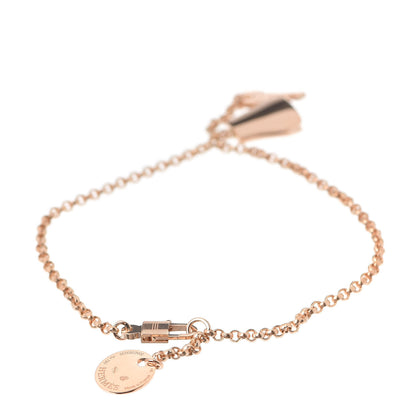 Hermes 18K Rose Gold PM Kelly Clochette Bracelet SH 3 of 6