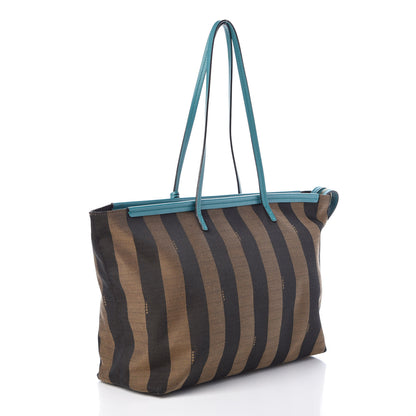 Fendi Pequin Vitello Medium Roll Tote Tobacco Lago 3 of 10
