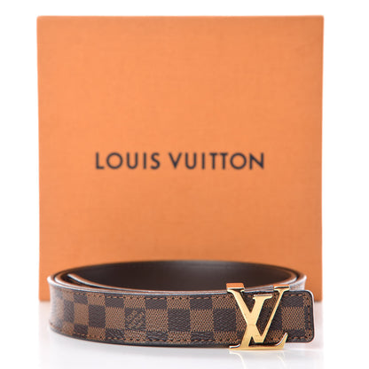 Louis Vuitton Mini Damier Ebene 25mm LV Initiales Belt 80 32 9 of 9