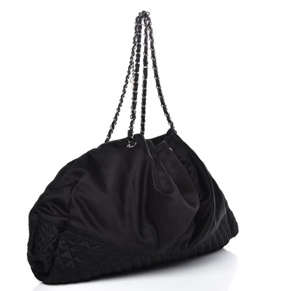 Chanel Satin Melrose Hobo Black 3 of 13