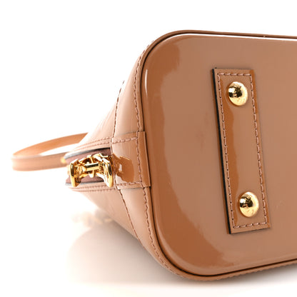 Louis Vuitton Vernis Alma BB Rose Velours 8 of 9