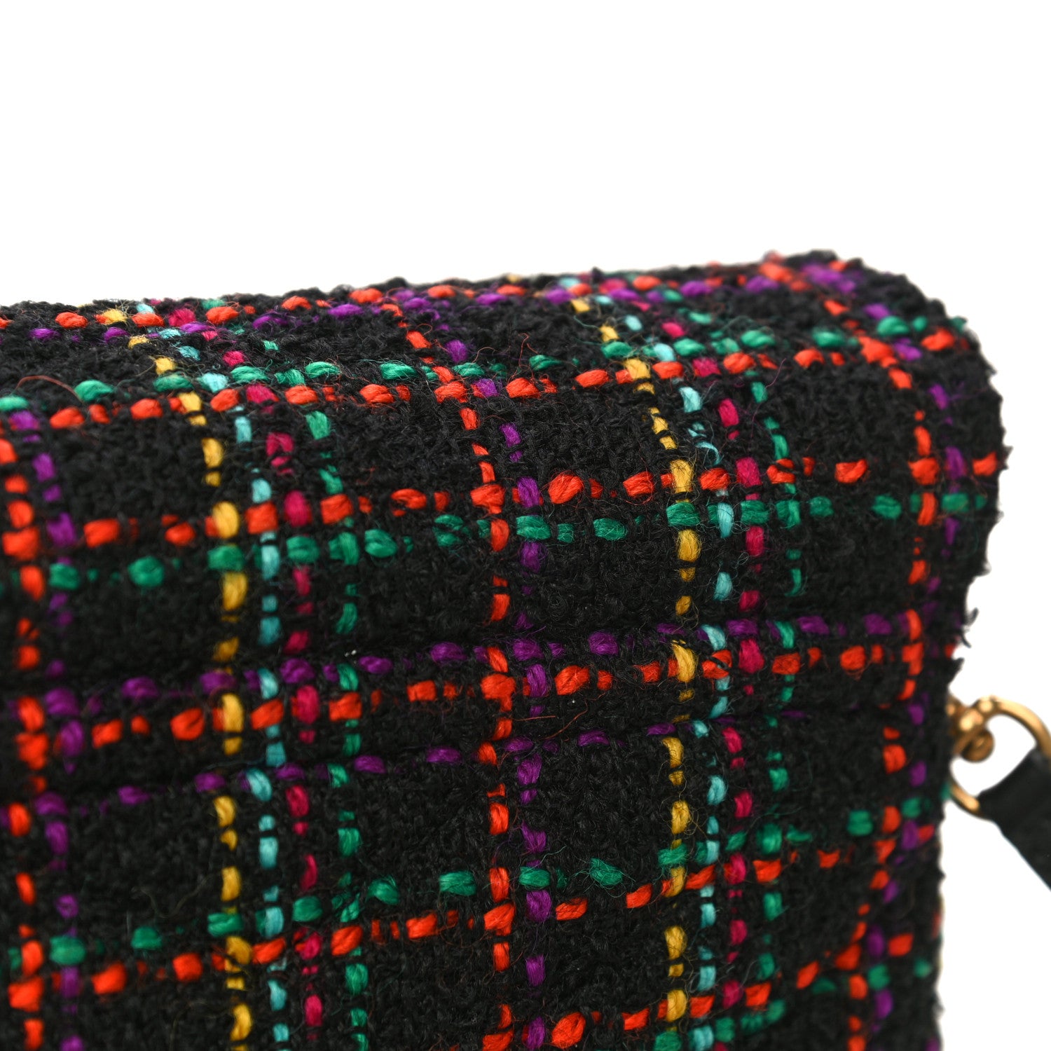 Saint Laurent Tweed Toy Loulou Shoulder Bag Black 16 of 17