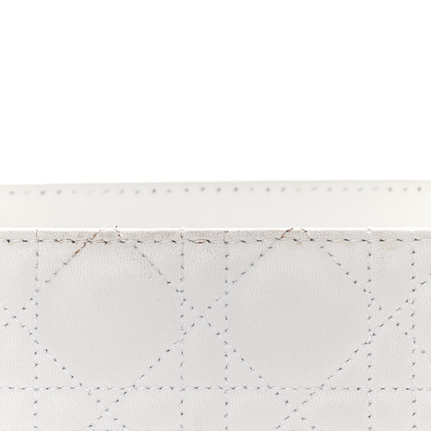 Christian Dior Lambskin Cannage Soft Lady Dior East West White 10 of 12
