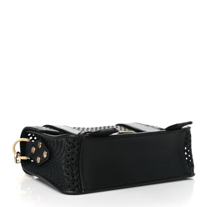 Proenza Schouler Lambskin Perforated Mini PS1 Satchel Black 4 of 10
